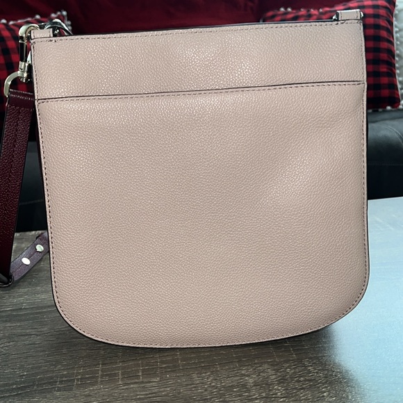 EUC Kate Spade Crossbody Bag Pink & Purple with Snakeskin - Picture 4 of 12